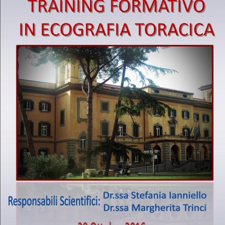 Training Formativo in Ecografia Toracica –  Roma 28 Ottobre  2016