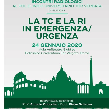 LA TC e la RI in Emergenza Urgenza –  Roma  24  Gennaio  2020