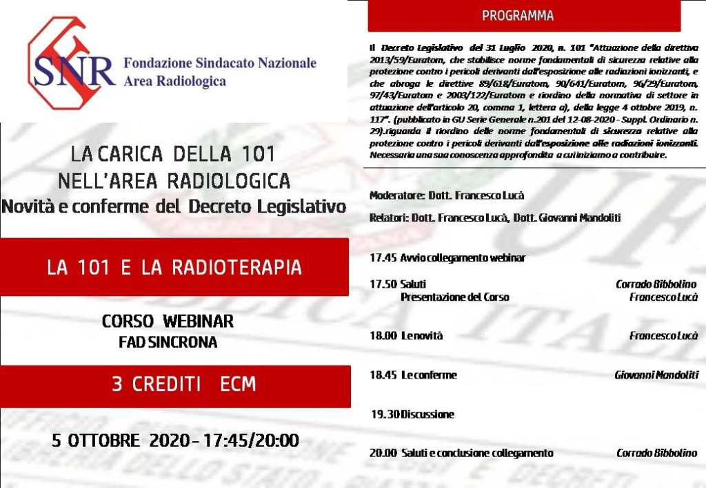 Webinar 5 ottobre