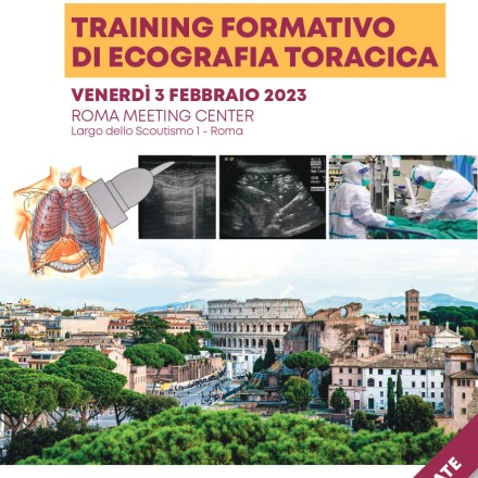 Training Formativo di Ecografia Toracica  – Roma  3  Febbraio  2023