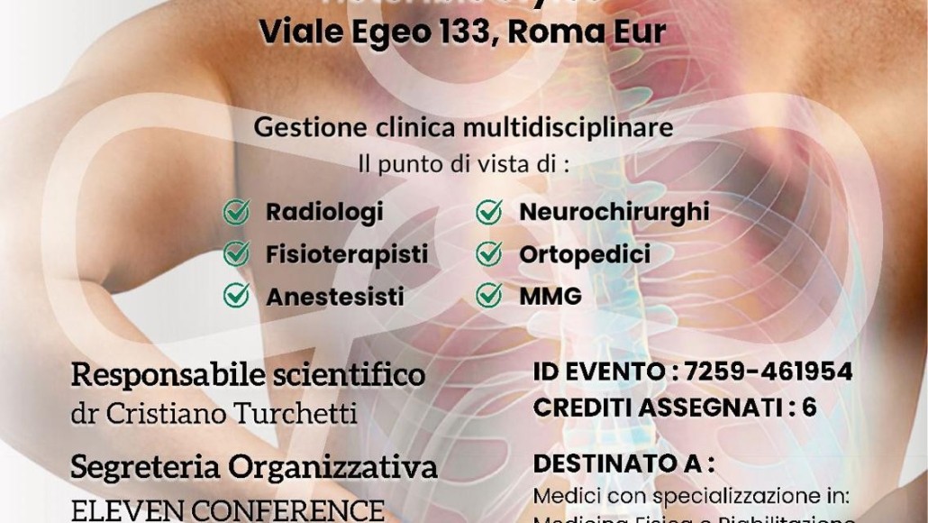 LOW BACK PAIN dalla diagnosi alla terapia –  Roma  25 Ottobre 2025
