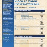 MUSCOLI E TENDNI: Diagnostica ecografica, RM e uso del MDC – 23/24 Novembre  2026